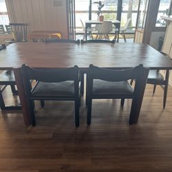 Radical Crate And Barrel Wood dining Table $2,000