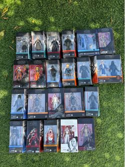 Disney Star Wars black series action figs