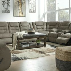 [SPECIAL] McCade Cobblestone Reclining Sectional

