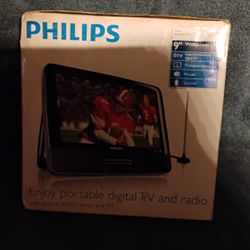 Phillips Portable Tv 9in Wide Screen Tv