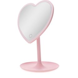 heart-shaped LED vanity mirror 13.5in