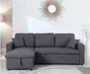 Convertible Sofa Bed Queen Grey Color