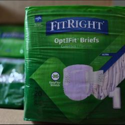FitRight Optifit  Size 1 20ct Adult Diapers Incontinence 