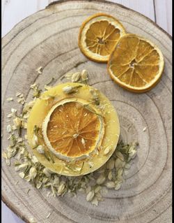 Natural Handmade Soap, Vegan Bar Soap, Orange Soap, Citrus Soap, Vanilla Soap, Fruit Soap, Gift, Birthday, Party Favors, Soap with Flowers
