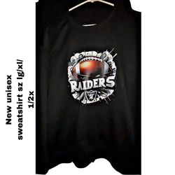 New Raiders Sweatshirt Unisex Size On Pics 