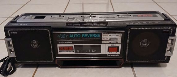 Vintage Panasonic FM40 Boombox Cassette Player Radio Auto Reverse XBS