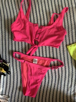 Pink bathing suit