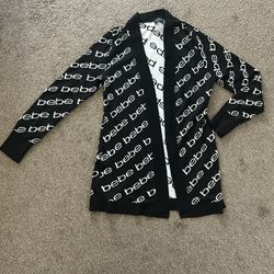 Bebe Cardigan Sweater: Med Black