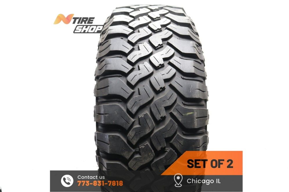 Set of 2 Used  12.5/32  LT  35X12.50R17  121Q  Falken  Wildpeak M/T MT01