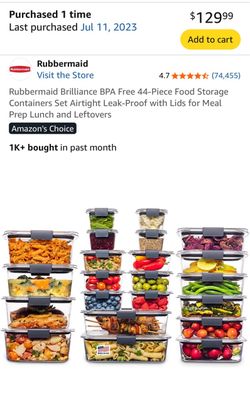 Rubbermaid partial set - 43/44 pieces
