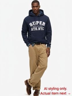 Navy Graphic Hoodie - Super Triple Goose https://offerup.com/redirect/?o=QVRILk5ZQw==