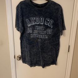 AKOO T-shirt Men’s Size 2XL Blue New With Tags