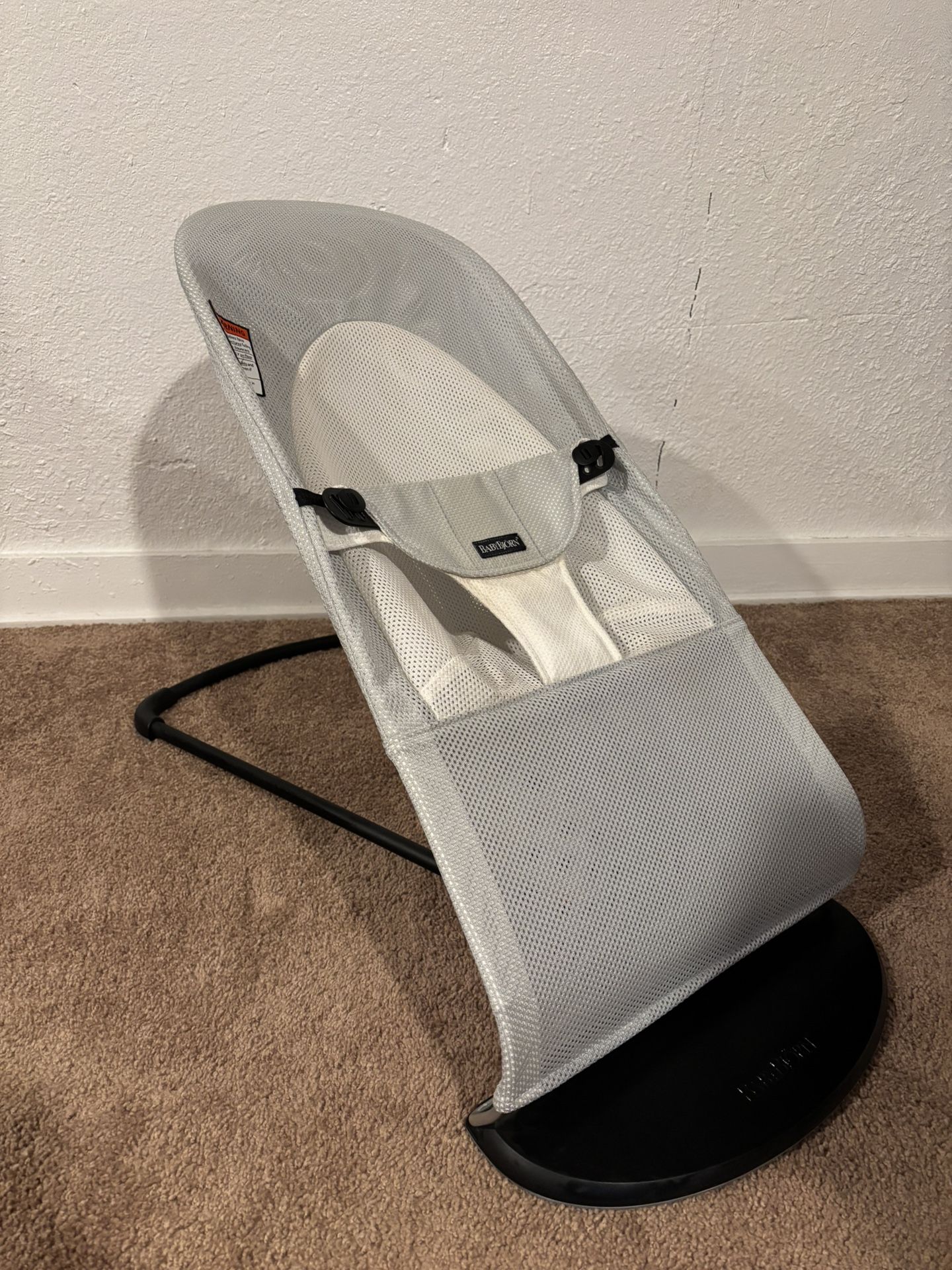 Baby Bjorn Balance Soft White Mesh Baby Bouncer