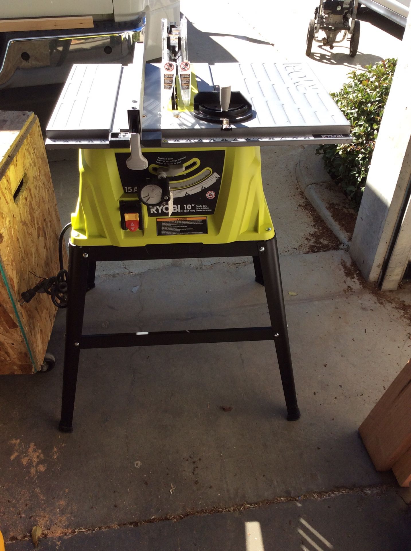 Ryobi RTS10 10” Table Saw w/Fixed Stand for Sale in Wildomar, CA OfferUp
