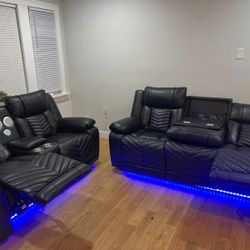 Brand New Recliner With LED lights
