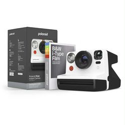 Polaroid Now Generation 2 Instant Camera -B&W Film Bundle WHITE