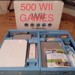 NINTENDO WII + 500 WII and GAMECUBE GAMES