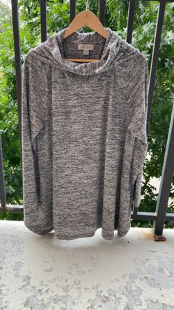 $10 Charlie Paige women's black/grey knitted turtleneck  shirt