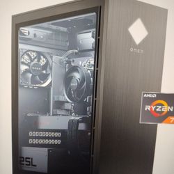 HP Omen 25L Gaming Desktop AMD Ryzen 7 3700x - Radeon RX 5700 GPU