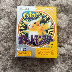 Japanese Pokemon Yellow For Nintendo Gameboy