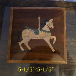 Beautiful Misical Carousel Horse Jewelry Box