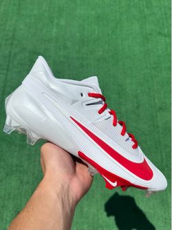 NIKE VAPOR EDGE ELITE 360 2 “WHITE / RED” FOOTBALL CLEATS (Size 10.5, Men’s)