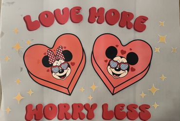 “Love More Worry Less” DTF