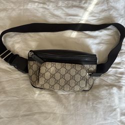 Black GG Supreme Canvas Eden Belt Gucci Bag