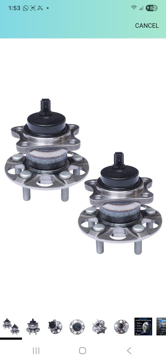 TUCAREST 512505 x2 (Pair) Rear Wheel Bearing and Hub Assembly Compatible with 2010-2015 to-yota Prius (Exclude Prius C and Prius V Models) 2012-2015 P