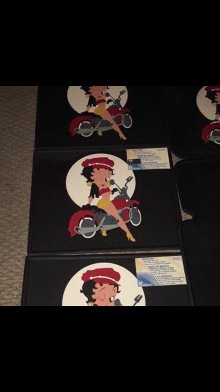 Motorcycle Betty Boop Car Mats
