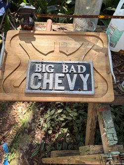 Big Bad Chevy Metal Novelty Plate Sign