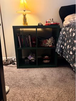 Forest green standing self/ bookcase