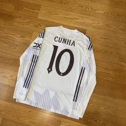 Authentic Adidas Manchester United MATHEUS CUNHA🇧🇷 2025/26 away jersey (Size large) 