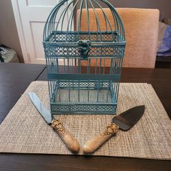 Birdcage Cake Cutting Knife And Server , Perfect For A Wedding.