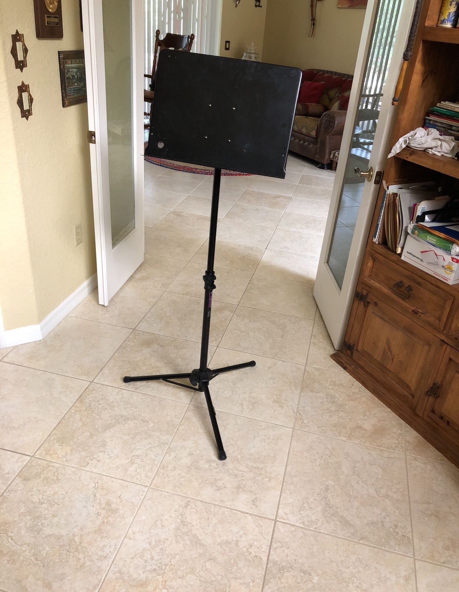 Orchestrsl Music Stand - Solid All Metal by On Stage Stands