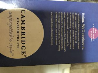 Cambridge silversmith Ltd. vintage 20 piece Unforgettable style