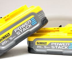 20V Max DeWalt 5AH Powerstack Battery 2 PACK 