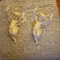 Angels Wall Candle Holders 