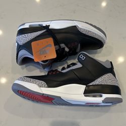 Air Jordan 3 OG Black Cement size 12