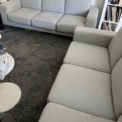  1 Left-  Grey Couch Sofas Scandinavian Design Modern Style 