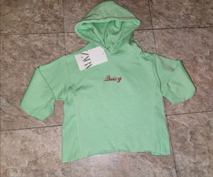 Zara girls hooded sweater new