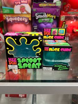 NeeDoh Sploot Splat 🫟 And Nice Cube 🧊 Squishy “Blue”