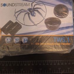 Soundstream 1" Silk Dome Tweeter ( Pair) Brand New