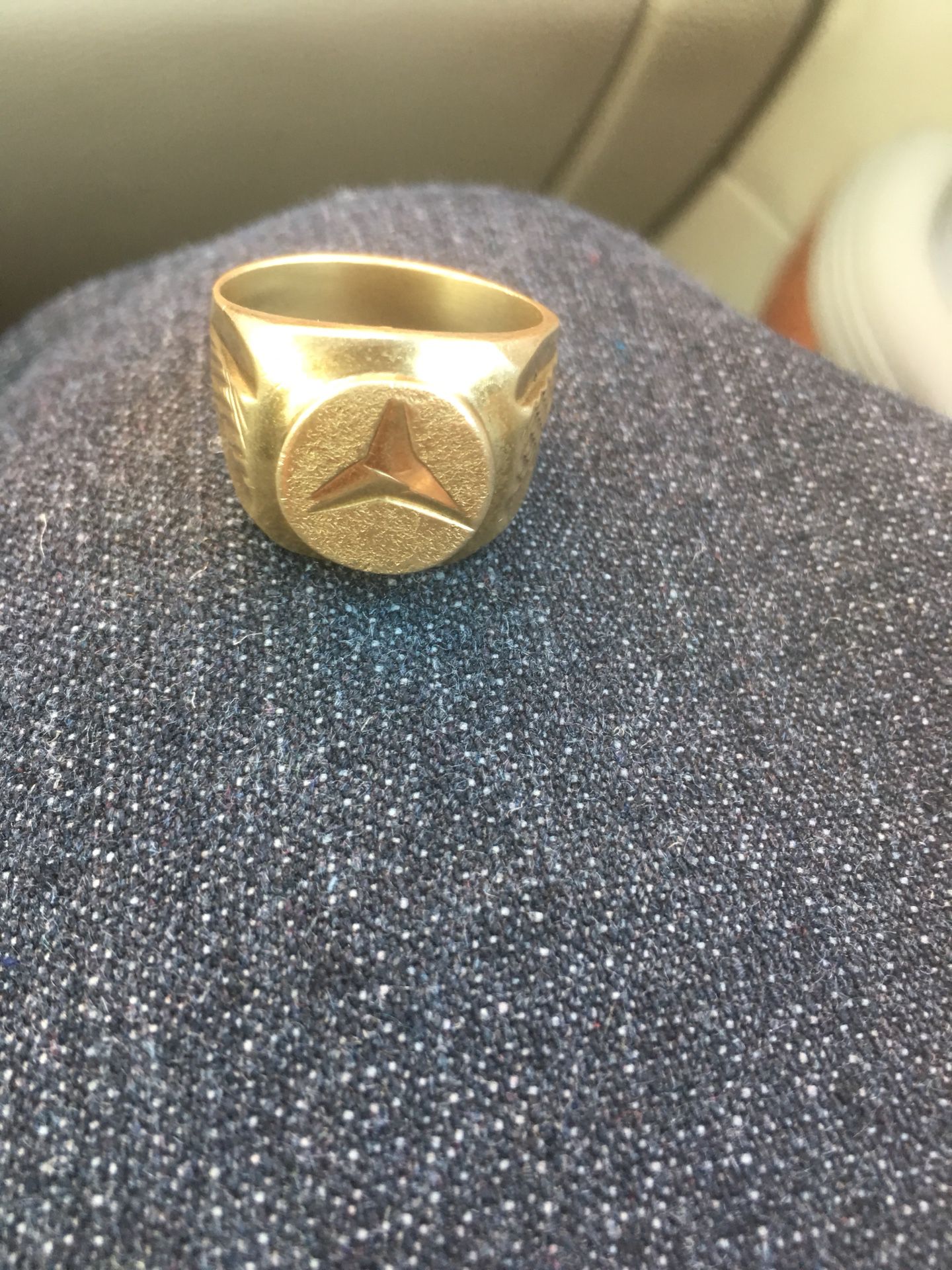 18k real solid gold ring