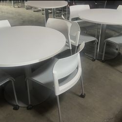 Allsteel Break room Confrence Office Tables 42” & 48”