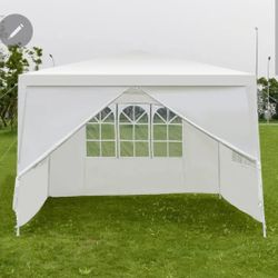  10x10 Pop-Up Gazebo Canopy Tent w/ Side Walls – New Open Box