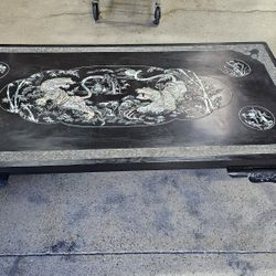 Mother of Pearl Inlaid Coffee Table