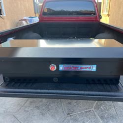 New weather guard side bed Tool box New size 41” long x 17” wide x 13” top asking $525 