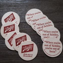 Schlitz Beer Coasters