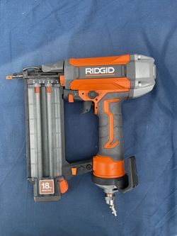 Rigid 18 gauge brad nailer air gun